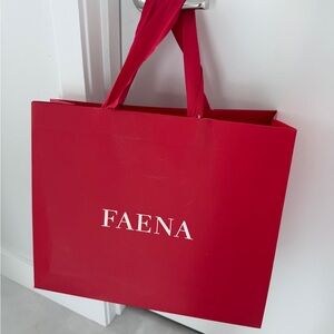 The Most Fabulous Faena Hotel Red Shopping Bag PRICED TO SELL!